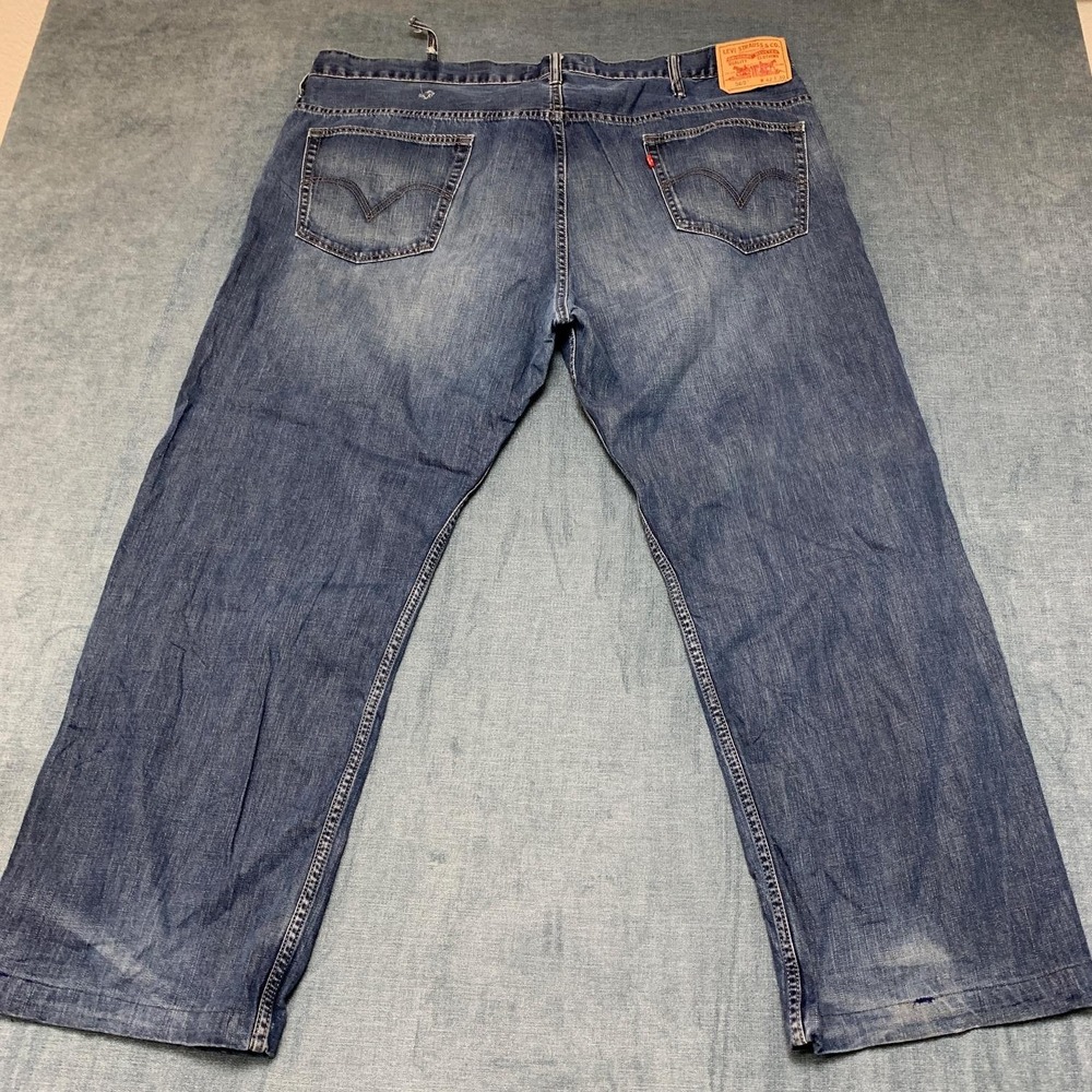 Vintage Levi's 569 Jeans Mens 42x30 Blue Denim Cotton Loose Straight Leg Y2K